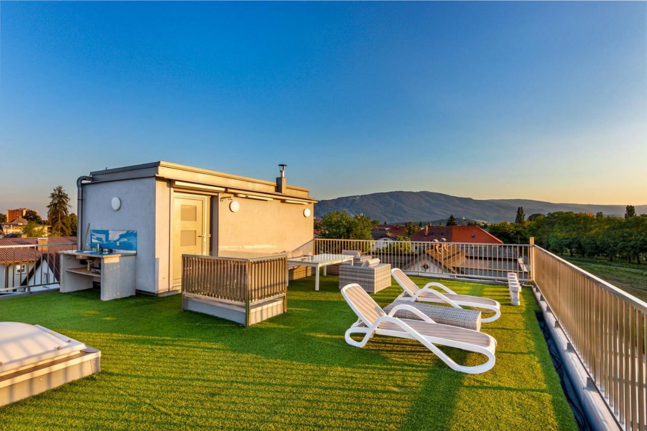 Contemporary Apartment With Rooftop Terrace In Maribor Kültér fotó